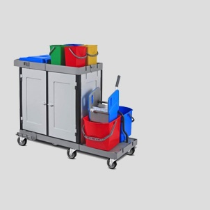 Hunts Janitorial Security Trolley